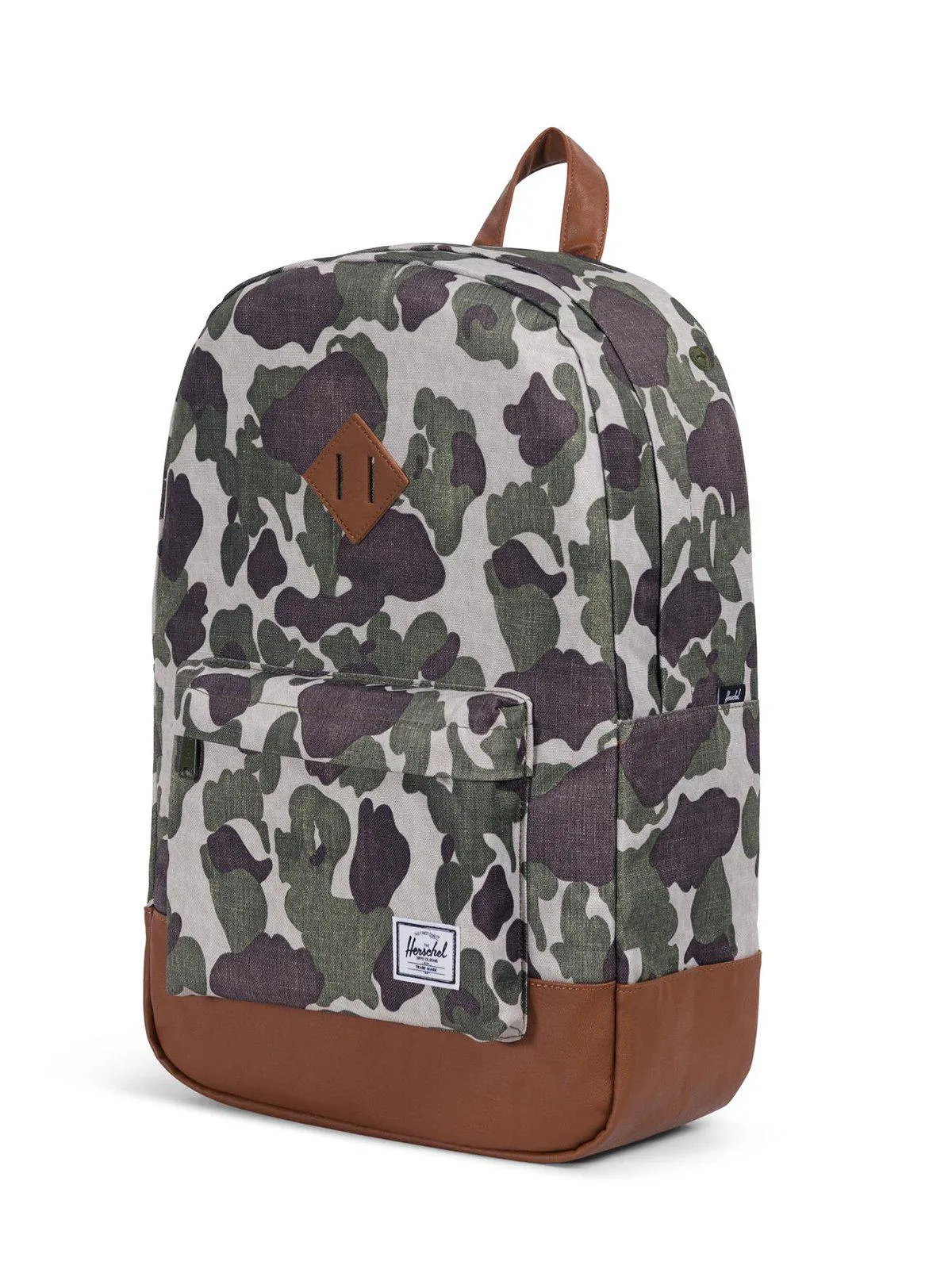 Herschel Heritage Backpack 600D Poly Frog Camo Tan 21.5L