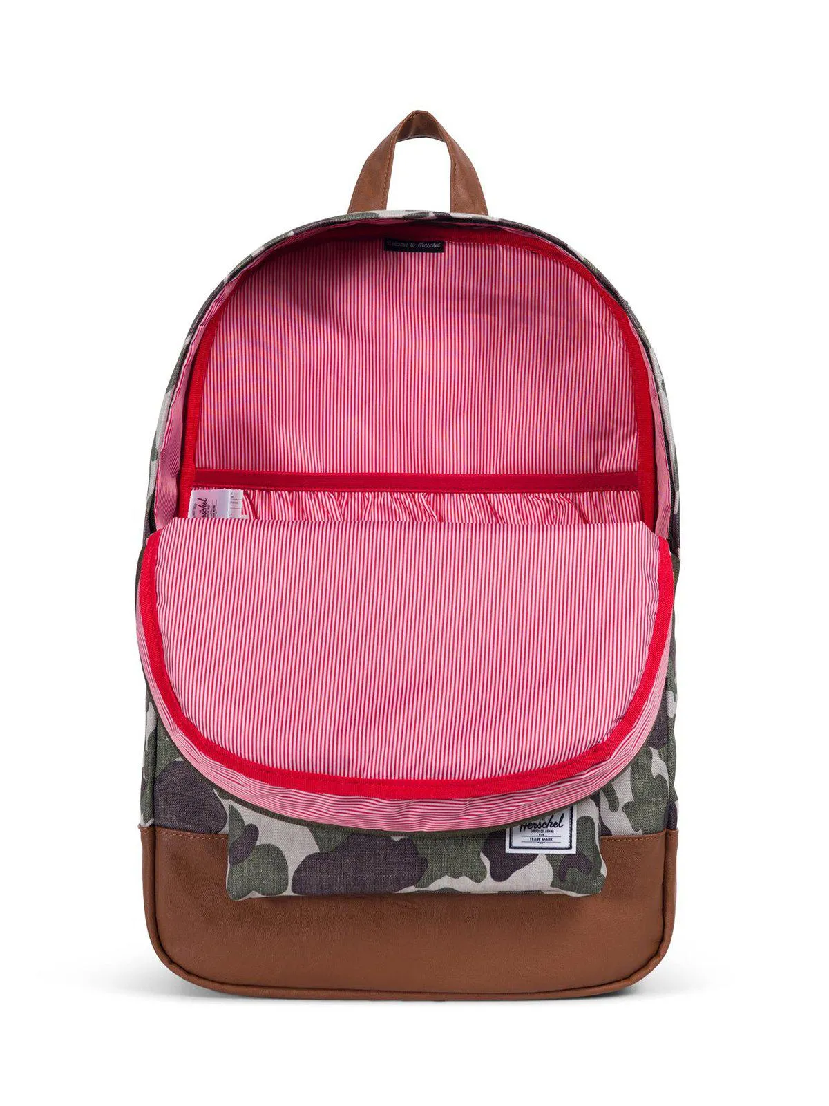 Herschel Heritage Backpack 600D Poly Frog Camo Tan 21.5L