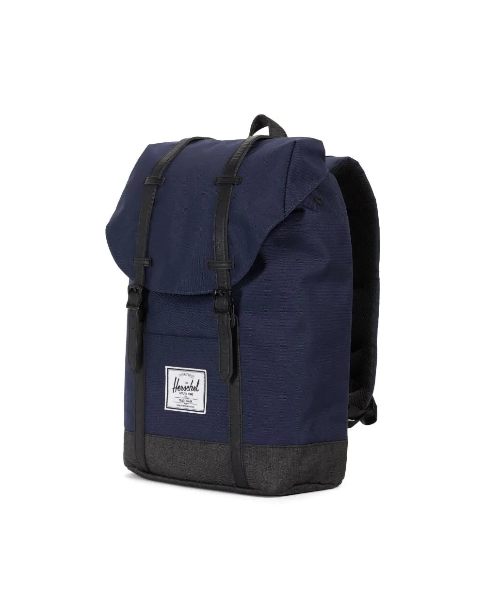 Herschel Retreat Backpack - Peacoat/Black Crosshatch