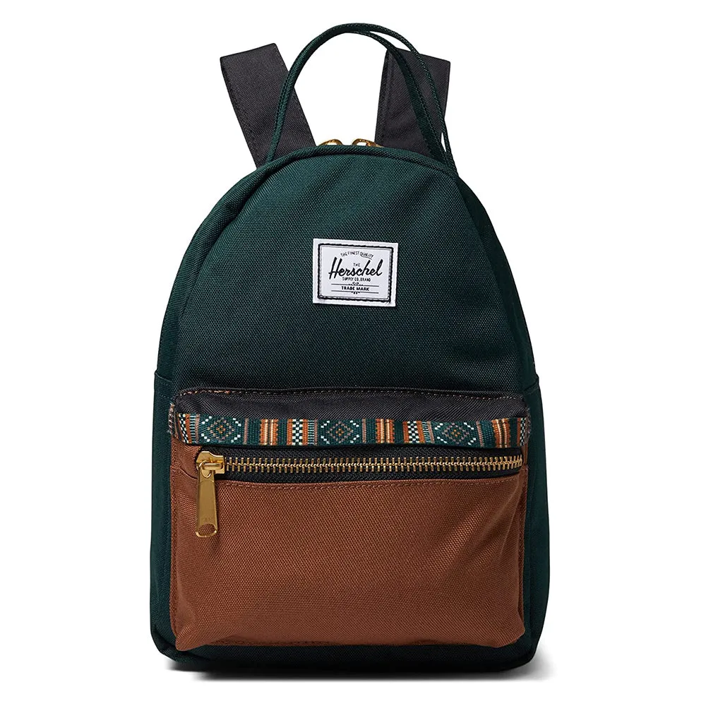 Herschel Unisex Scarab/Black/Saddle One Size Nova Mini Backpack - 10501-04981-OS