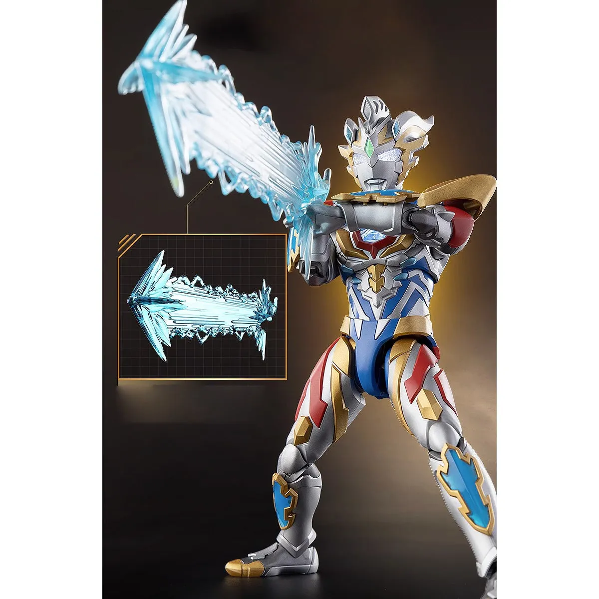 HiPlay Blokees Assembly Model Kits: Legend Series - Ultraman Z Delta, Delta Rise Claw, Mecha Musume Style, Height 20cm Collectible Action Figures