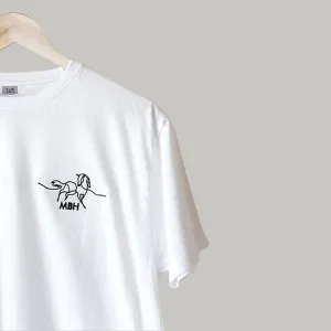 Horse drawing Embroidered T-Shirt