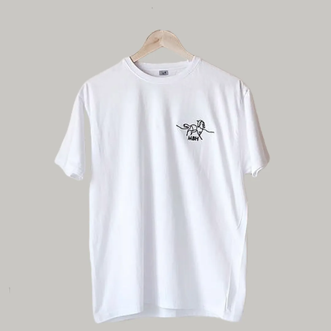 Horse drawing Embroidered T-Shirt