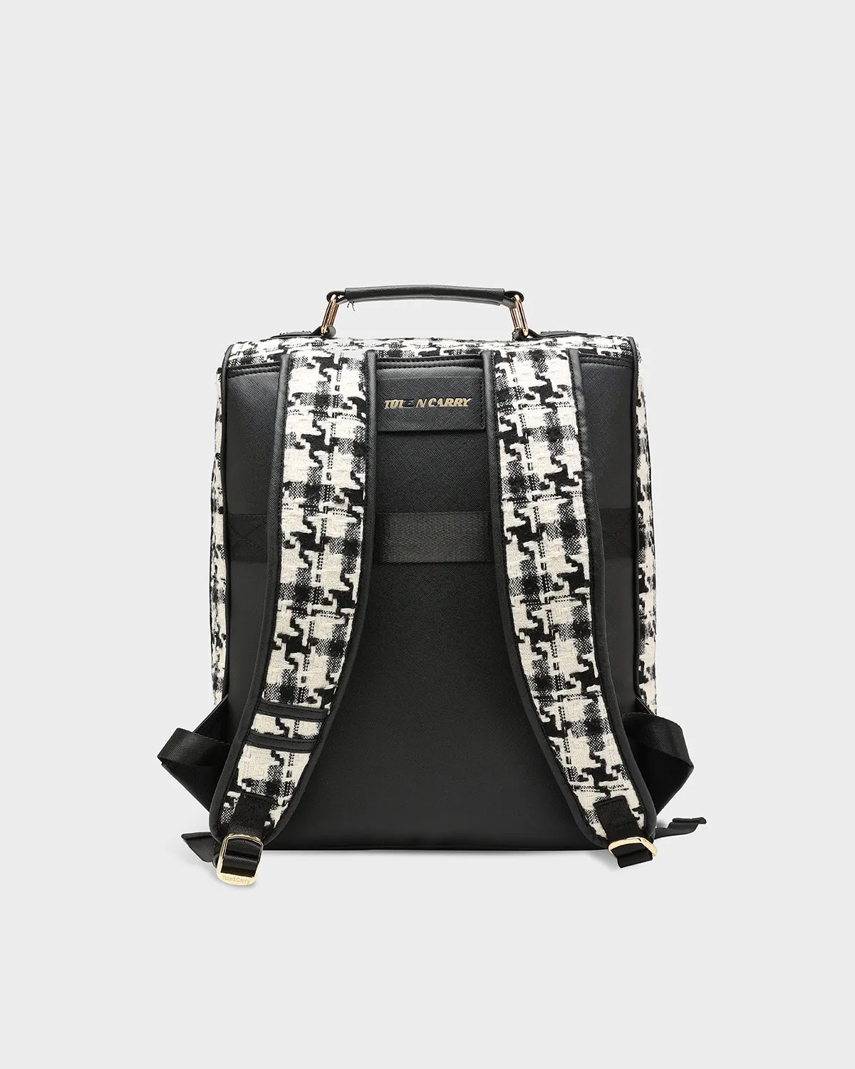 Houndstooth Backpack in Black & White