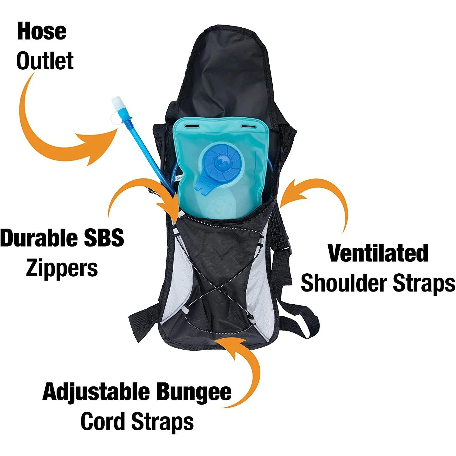 Hydration Backpack - Insulated Water Bladder