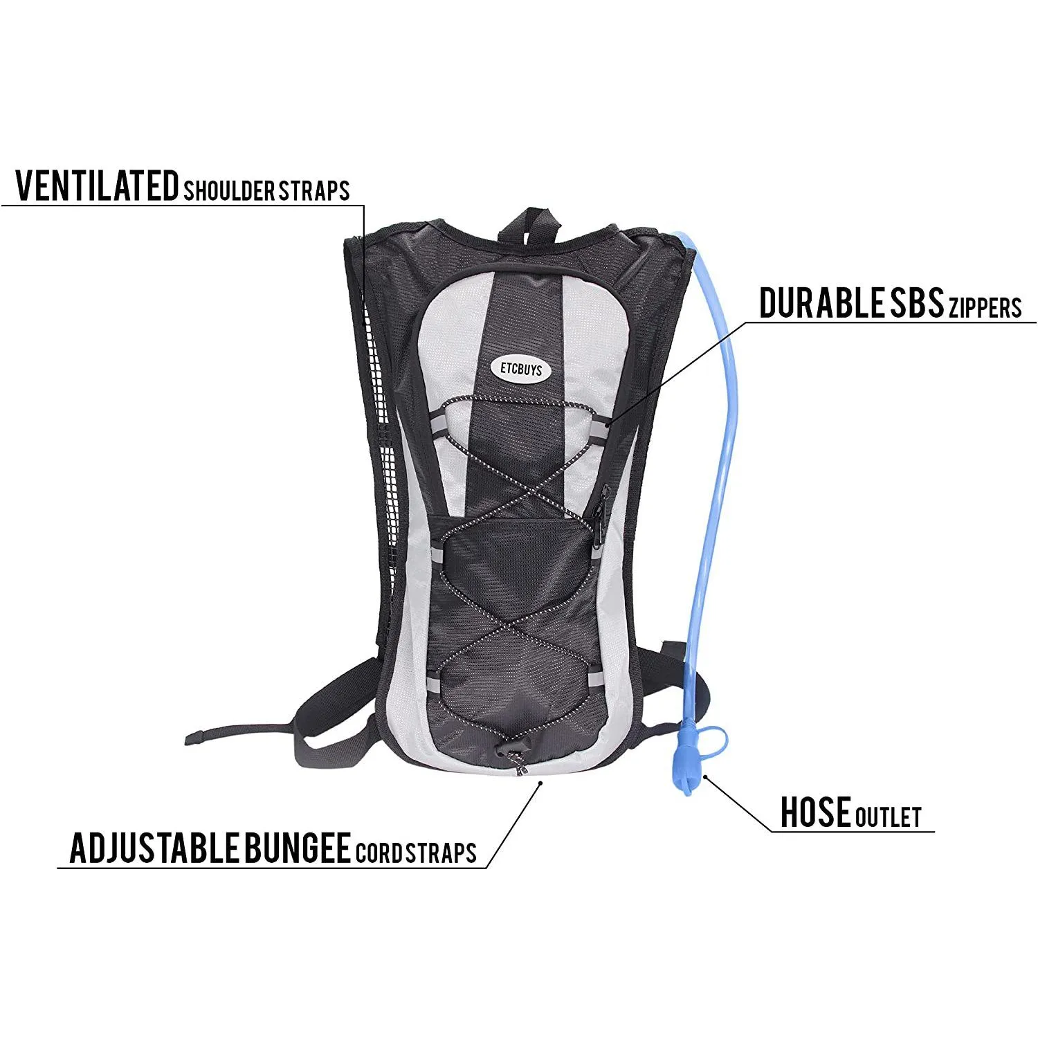 Hydration Backpack - Insulated Water Bladder