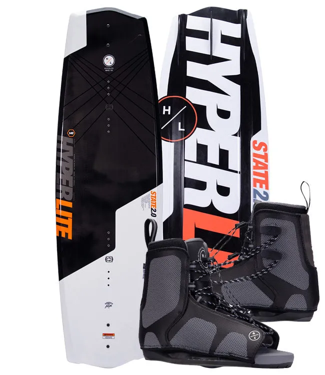 Hyperlite State Junior Wakeboard Package with Remix Boots (2025)