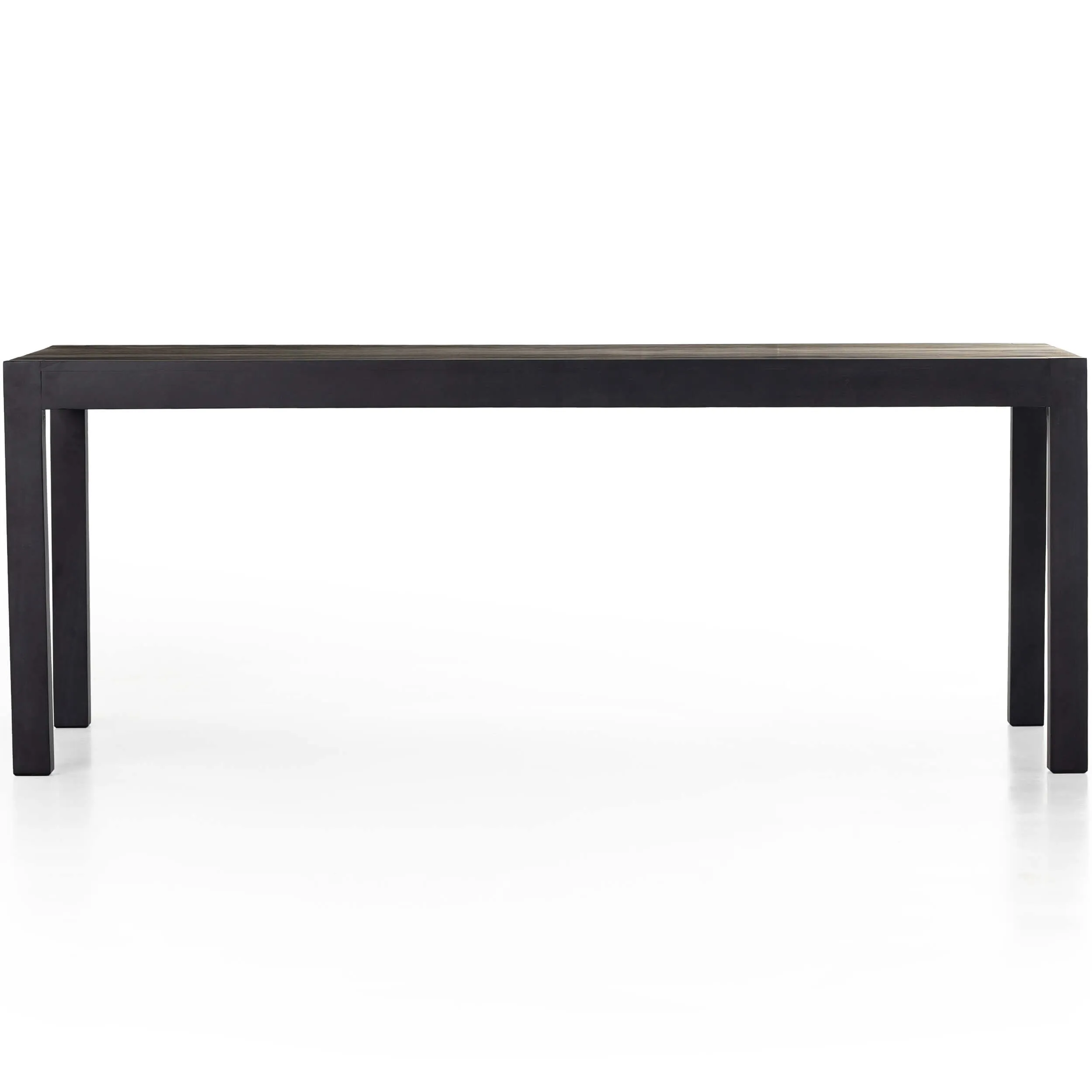 Isador 78" Dining Table, Black Wash