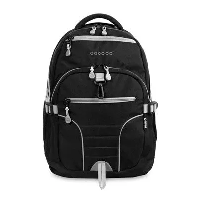 J World Atom Multi-Compartment Laptop 18.5" Backpack - Black