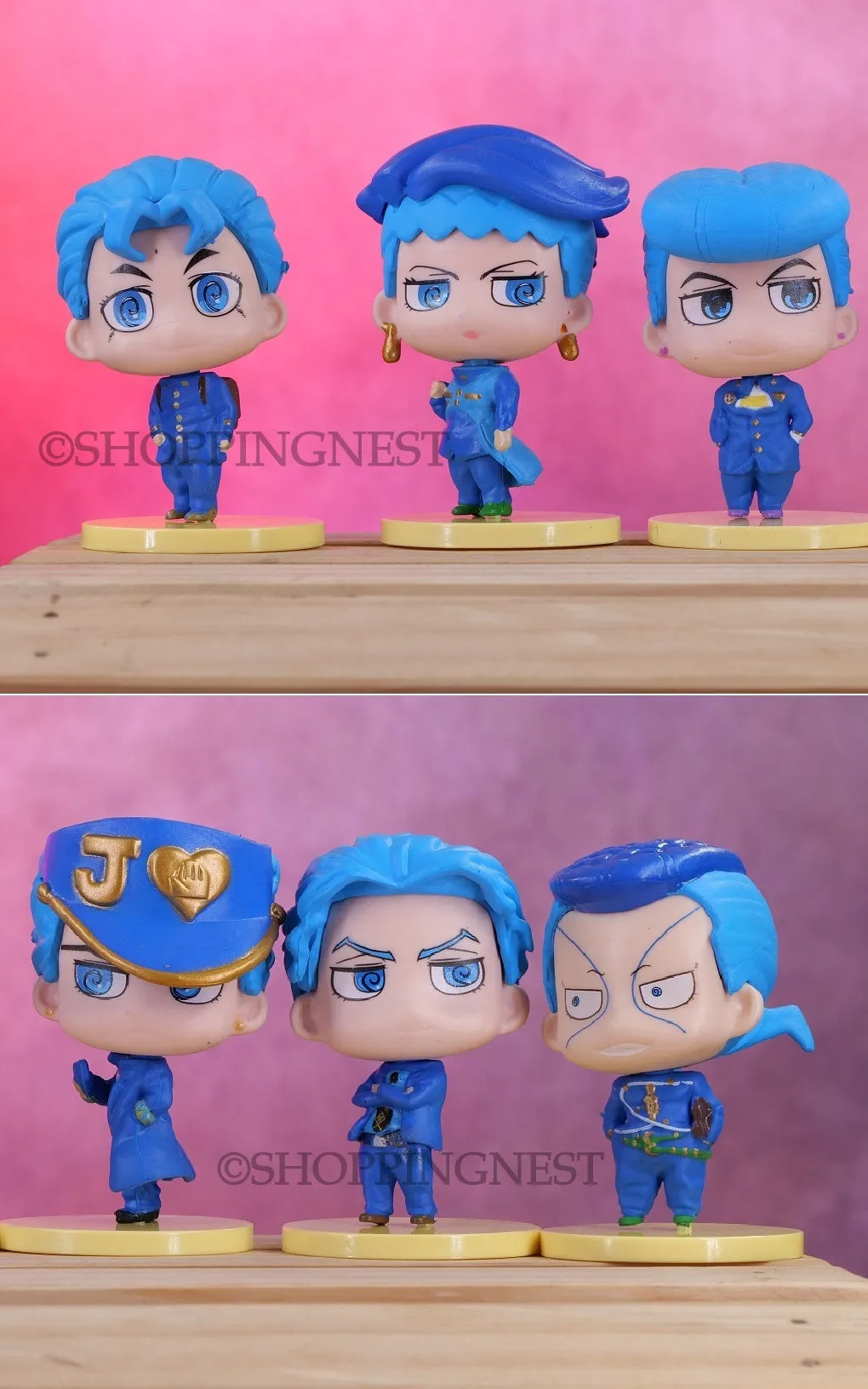 JoJo's Bizarre Adventure Action Figure Giorno Jolyne Jotaro Dio Noriaki Set of 6 |  7.5-8CM  |