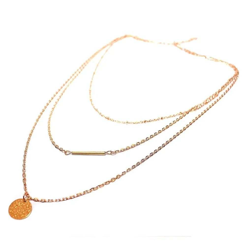 Joker & Witch Gold Plated Metal Chain Coin Pendant Necklace for Women