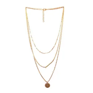 Joker & Witch Gold Plated Metal Chain Coin Pendant Necklace for Women