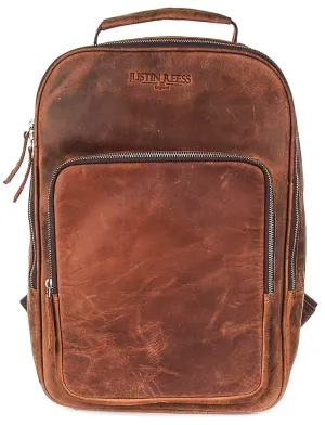 Justinreess England Heritage Rover In Cognac Backpack