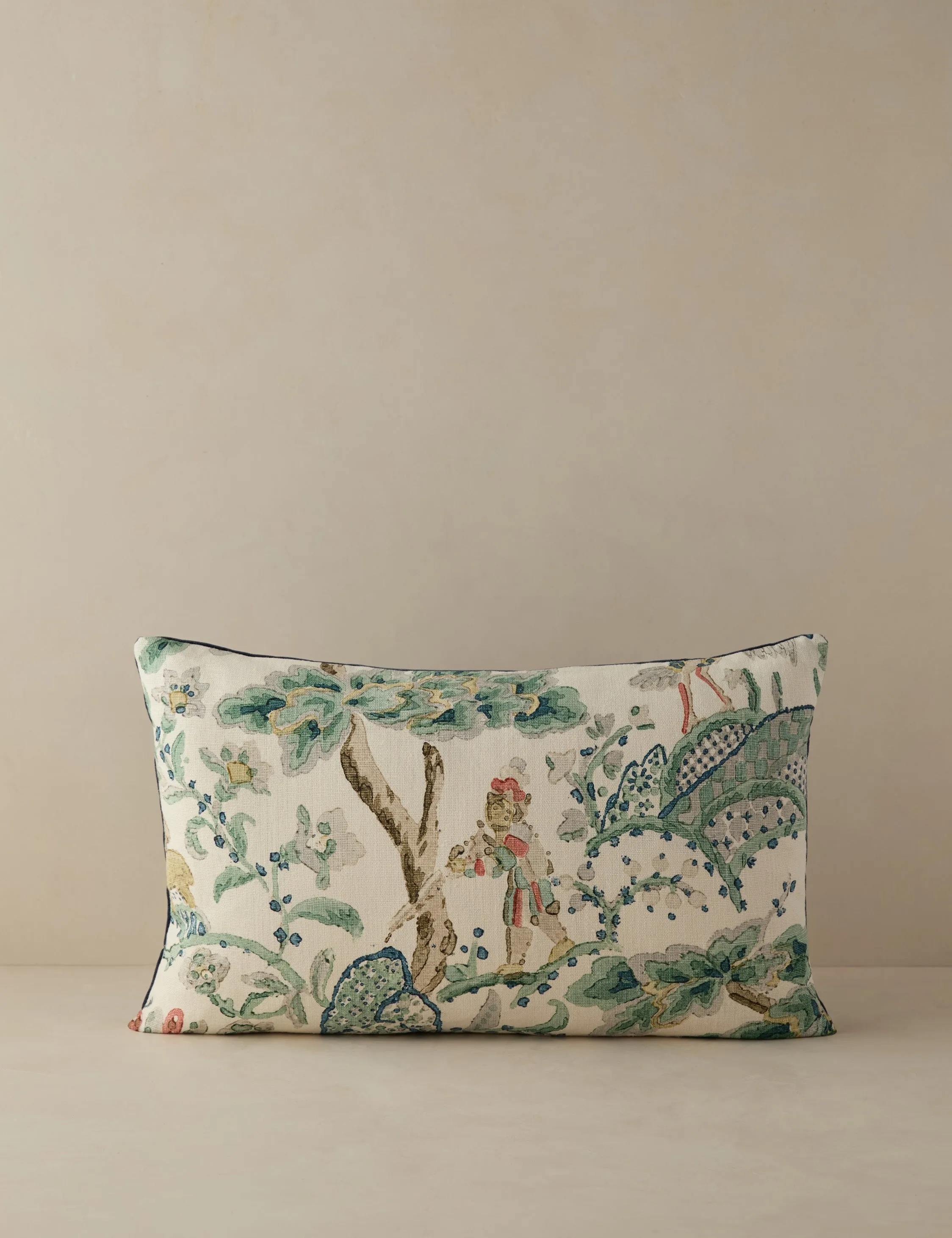 Kelmscott / Aurora Linen Pillow by Scalamandre