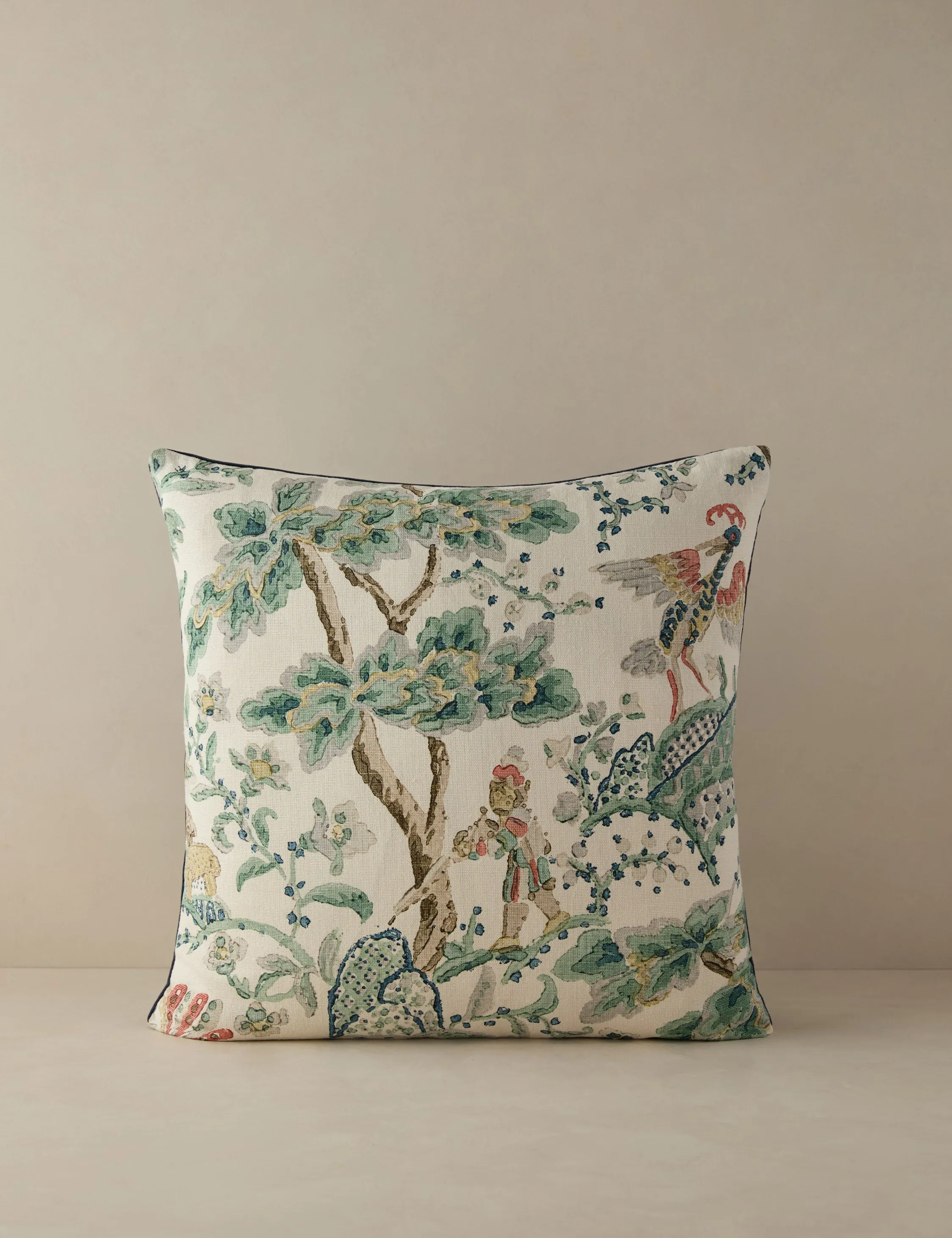 Kelmscott / Aurora Linen Pillow by Scalamandre