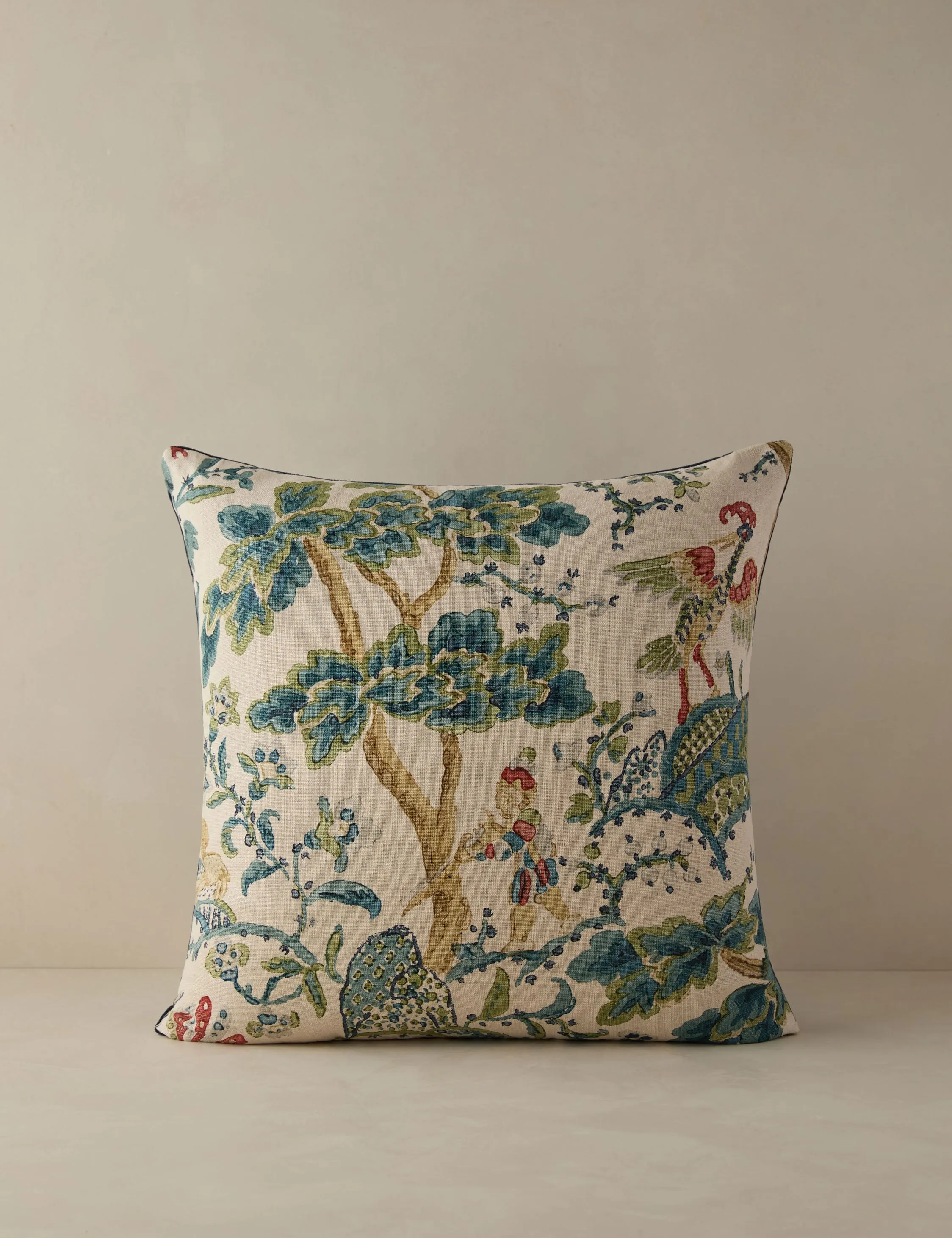 Kelmscott / Aurora Linen Pillow by Scalamandre