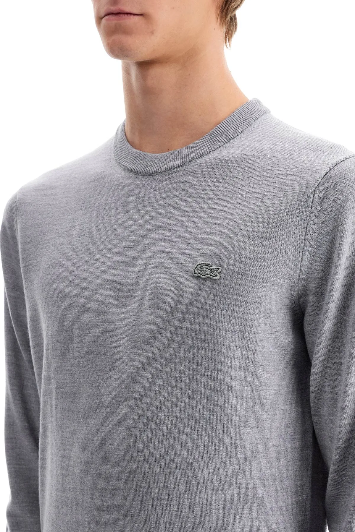 LACOSTE wool crewneck pullover