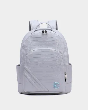 Leather Backpack in Grey