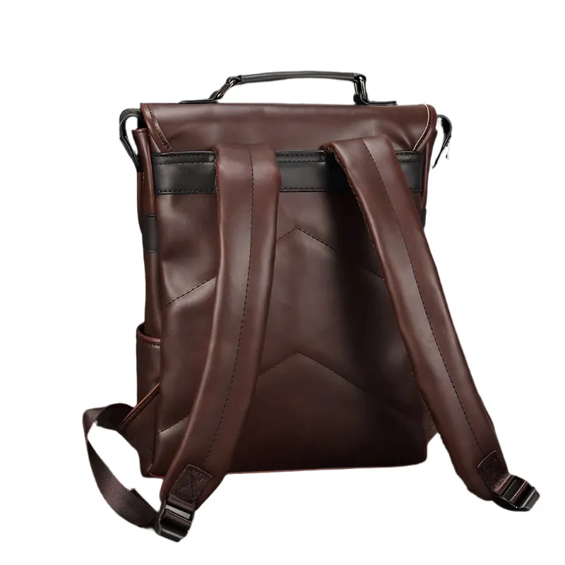 Leather Unisex Fashionable British Backpack