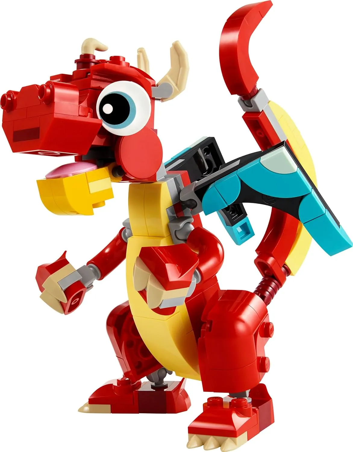 LEGO Creator 3In1 Red Dragon Toy Set Building Kit for Ages 6 