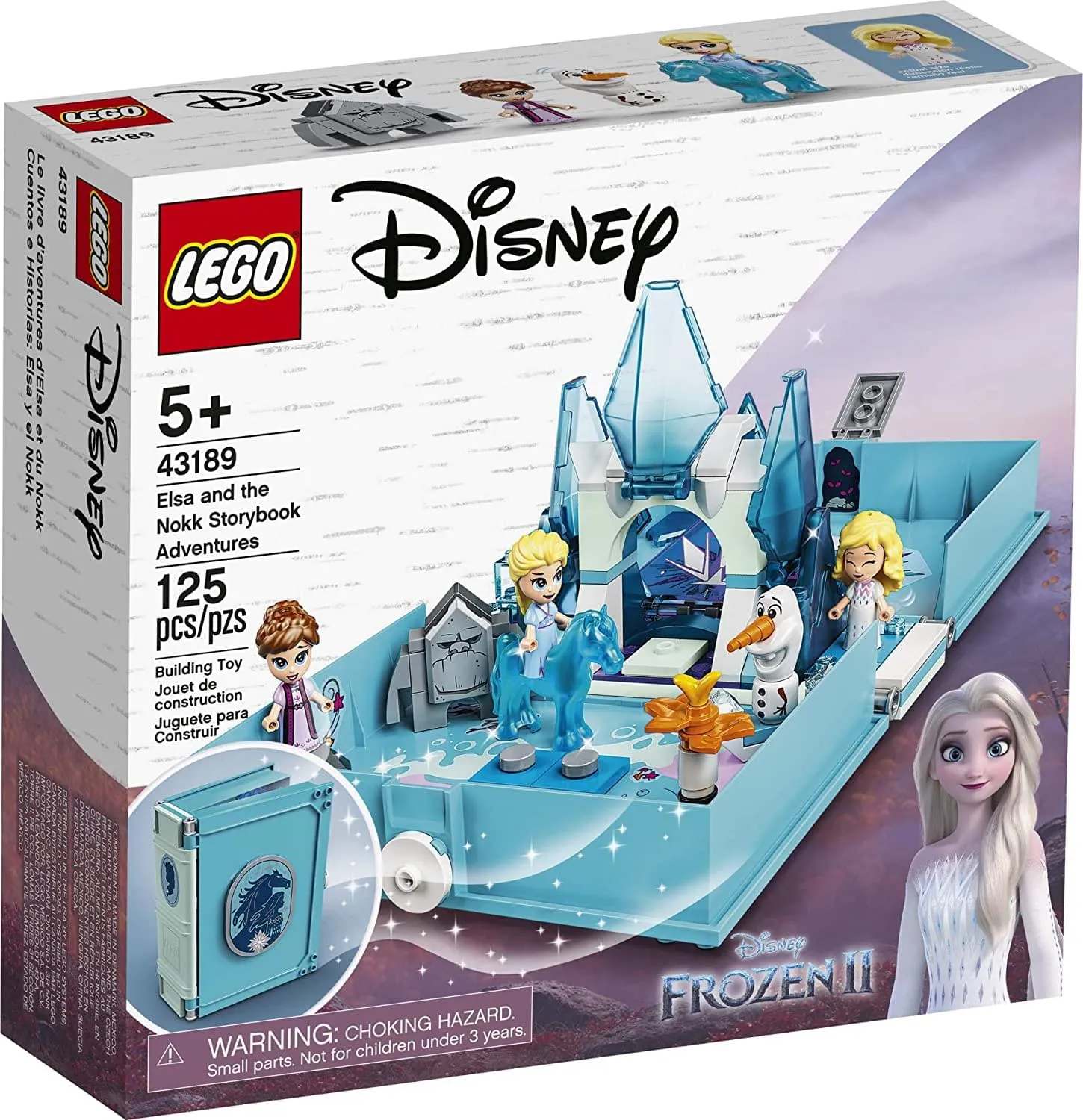 LEGO Disney Frozen 43189 Elsa & Nokk Storybook Adventures 125 Piece Building Kit