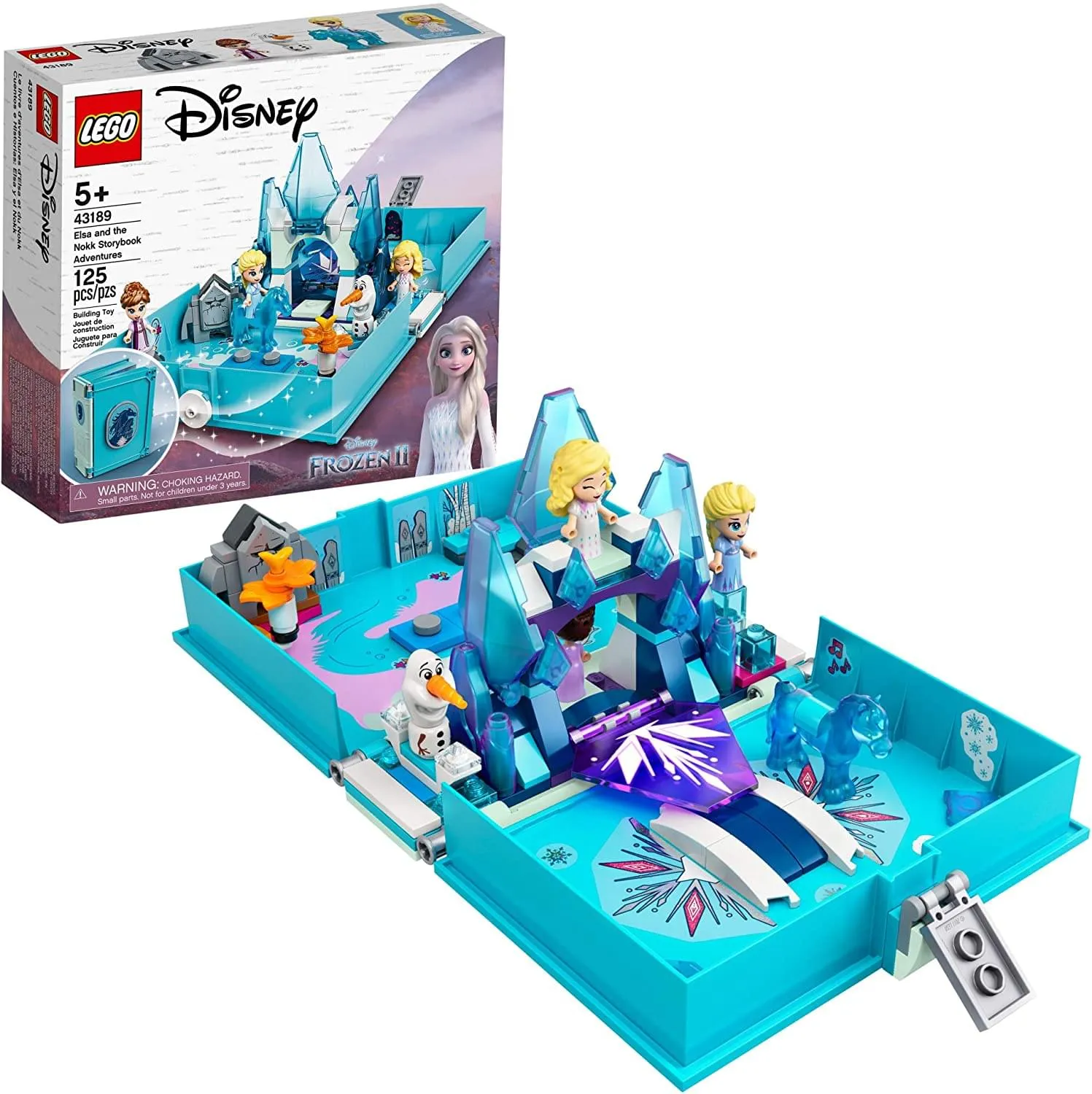 LEGO Disney Frozen 43189 Elsa & Nokk Storybook Adventures 125 Piece Building Kit