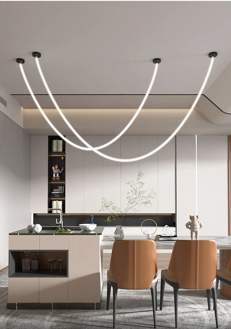 LON Lanee - Modern LED Chandelier Silicone Lamps 360-degree Light