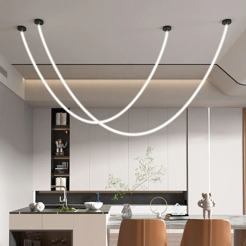 LON Lanee - Modern LED Chandelier Silicone Lamps 360-degree Light