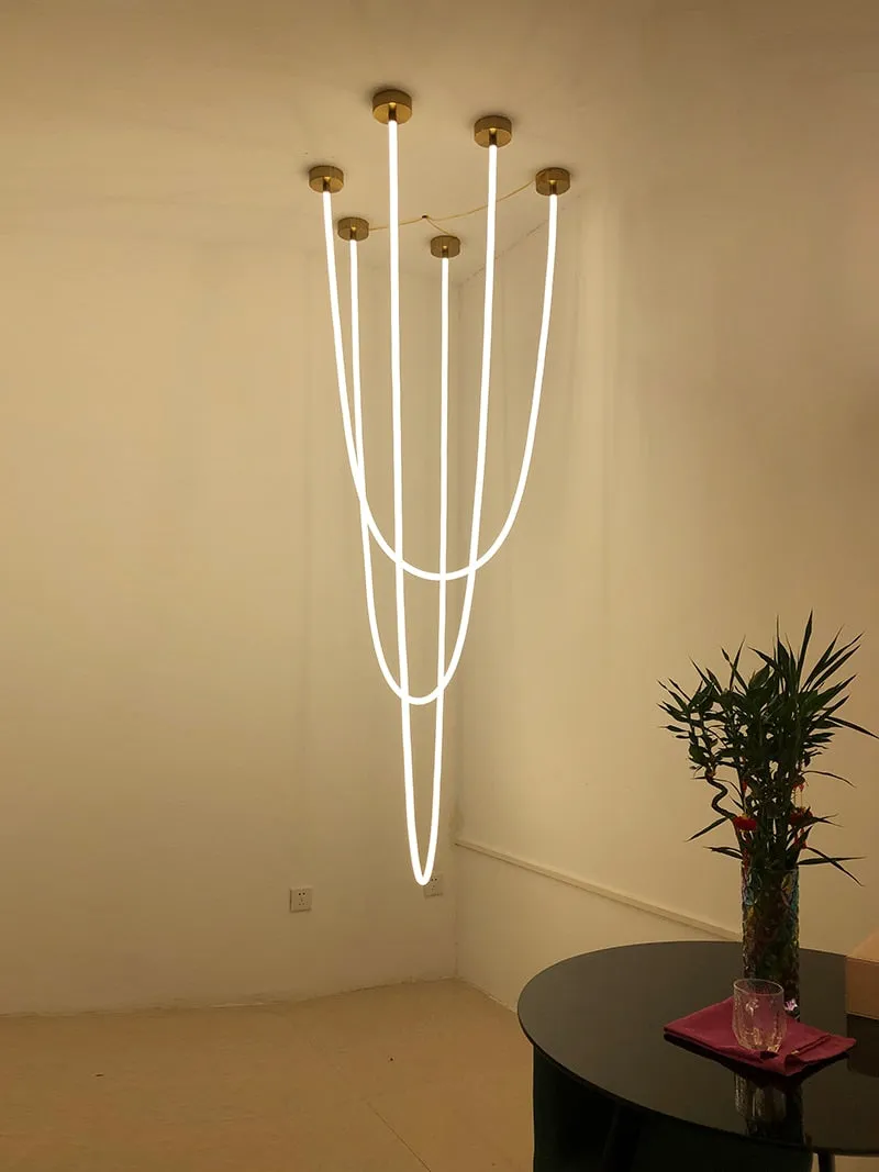 LON Lanee - Modern LED Chandelier Silicone Lamps 360-degree Light