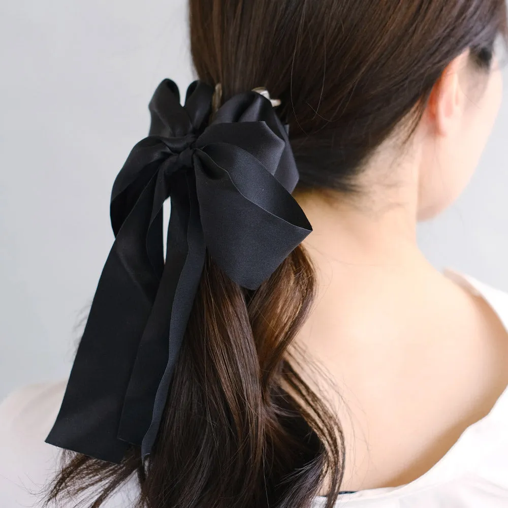 Long Sleek Black Bow Claw