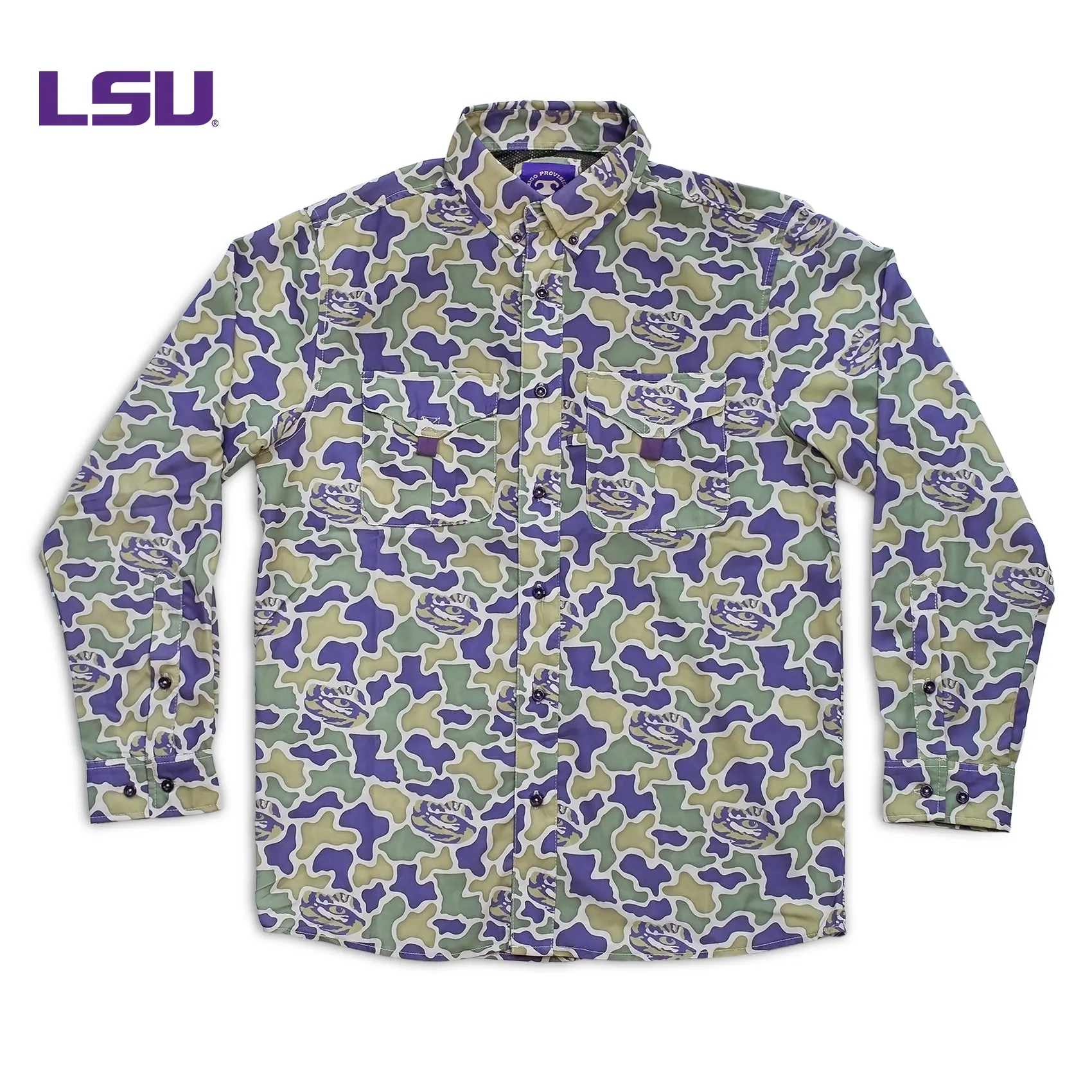 LSU Camo - Frio Tech Long Sleeve