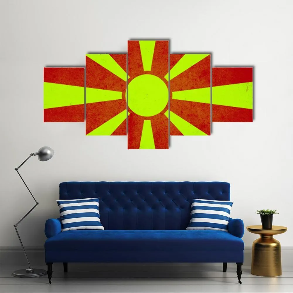 Macedonia Flag Canvas Wall Art