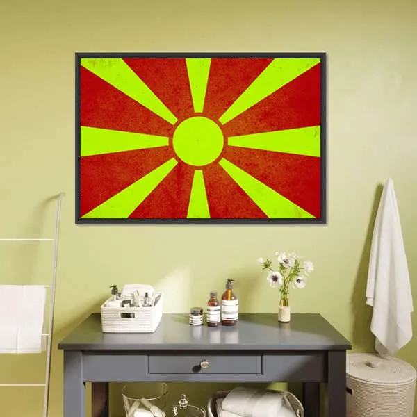 Macedonia Flag Canvas Wall Art