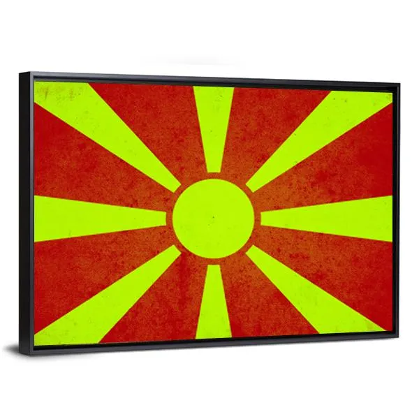 Macedonia Flag Canvas Wall Art