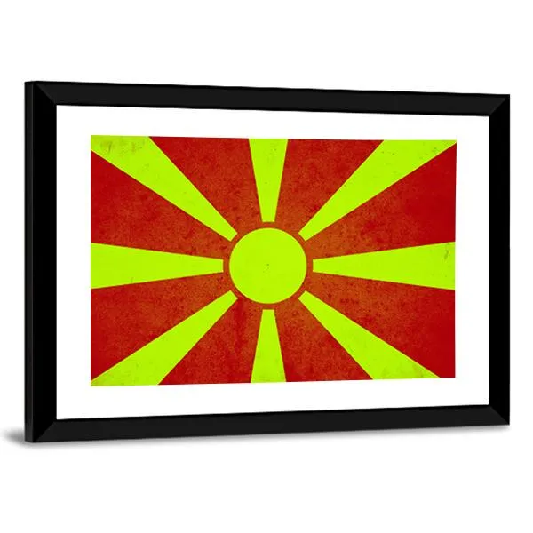 Macedonia Flag Canvas Wall Art