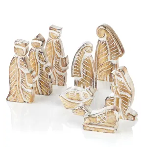Mango Wood Nativity