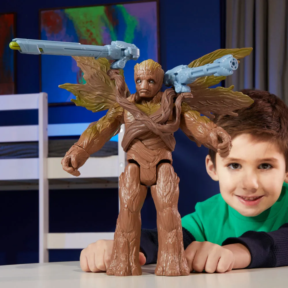 Marvel Guardians Of The Galaxy Vol.3 Titan Hero Series Figure Blast 'N Battle Groot