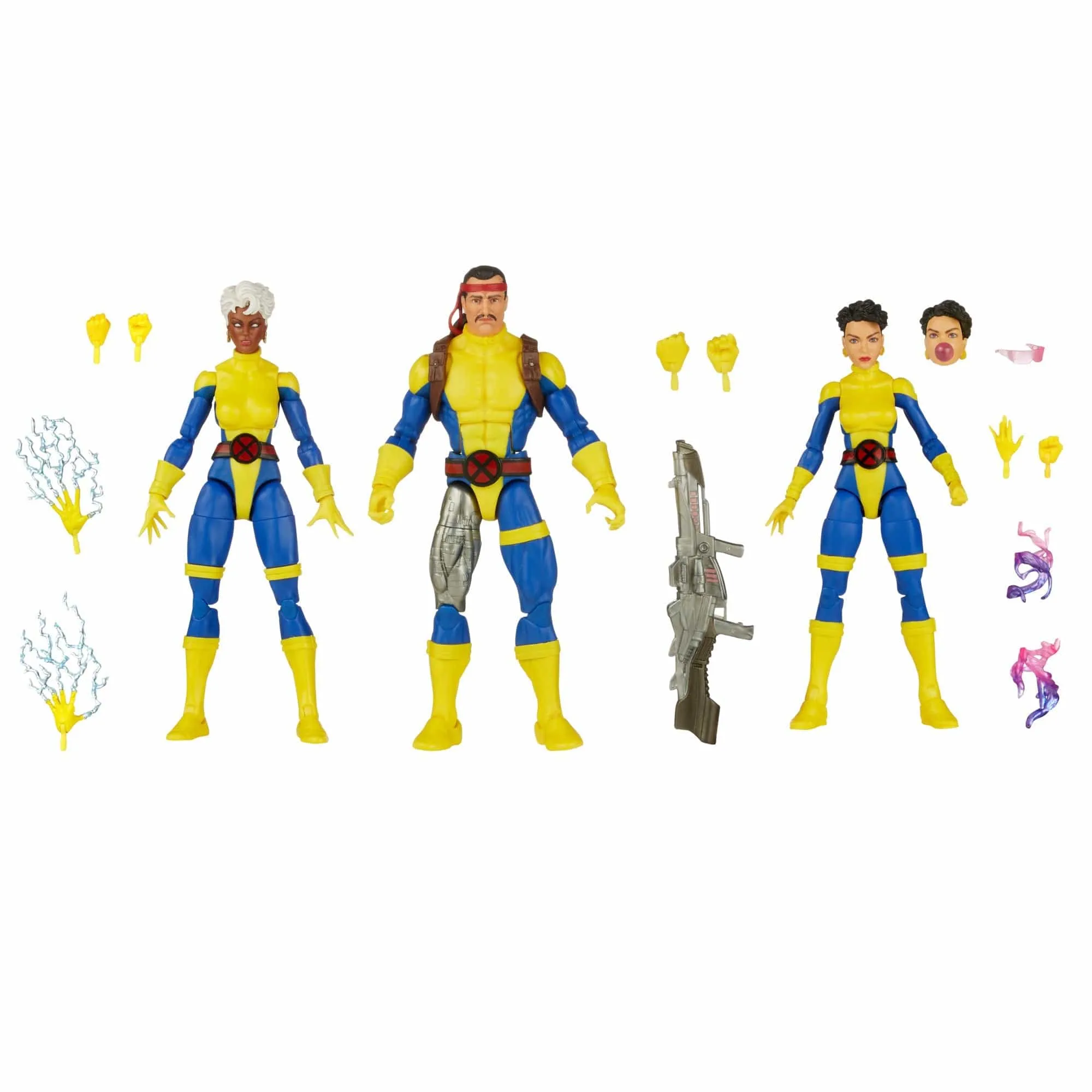 Marvel Legends Series X-Men 60th Anniversary Forge, Storm, & Jubilee Action Figure 3-Pack