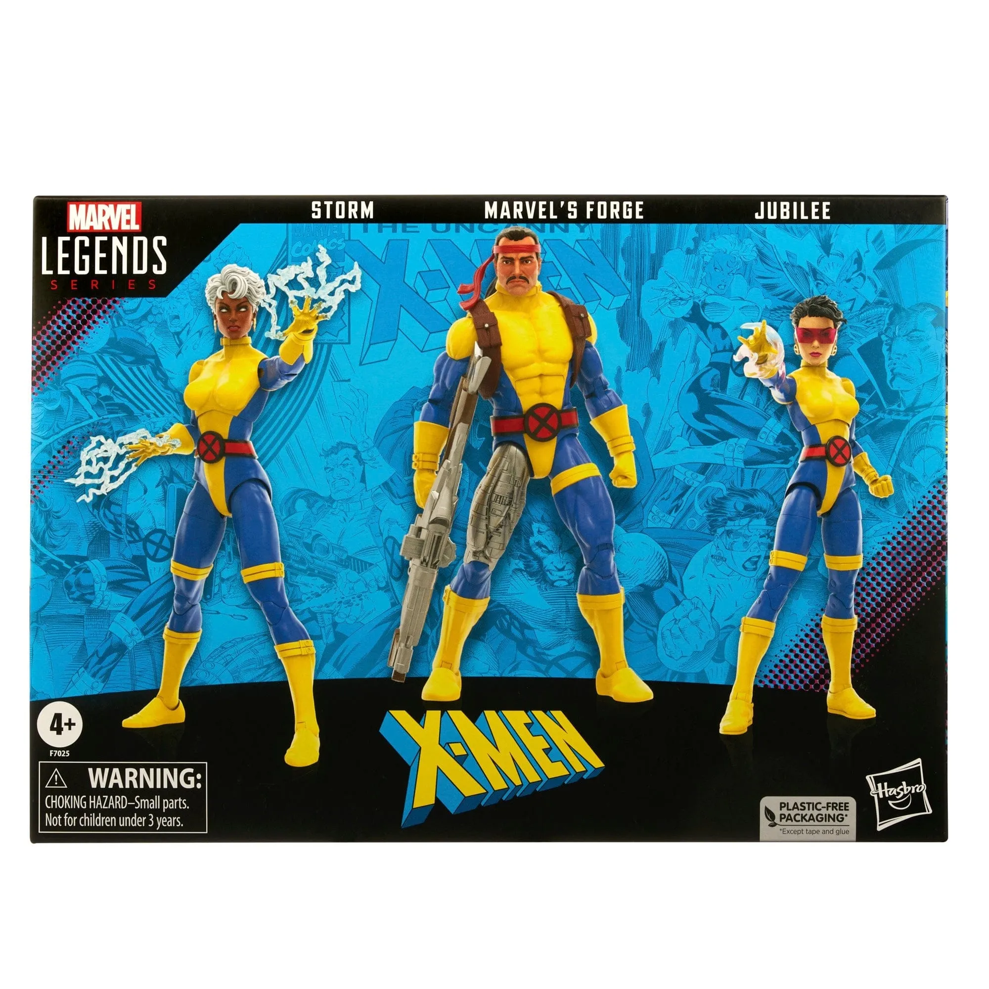 Marvel Legends Series X-Men 60th Anniversary Forge, Storm, & Jubilee Action Figure 3-Pack