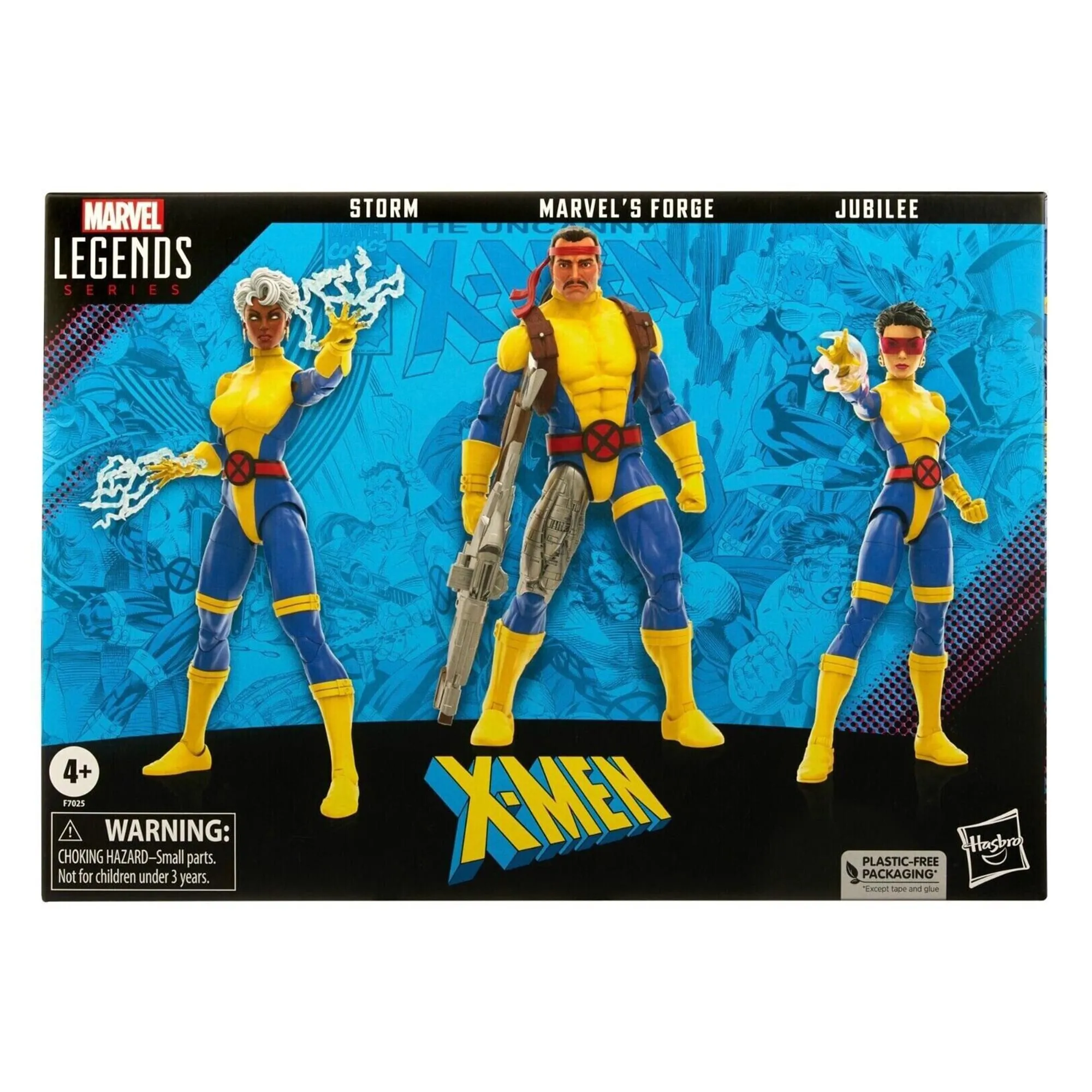 Marvel Legends X-Men 6 Inch Action Figure 3-Pack | Forge, Storm, & Jubilee