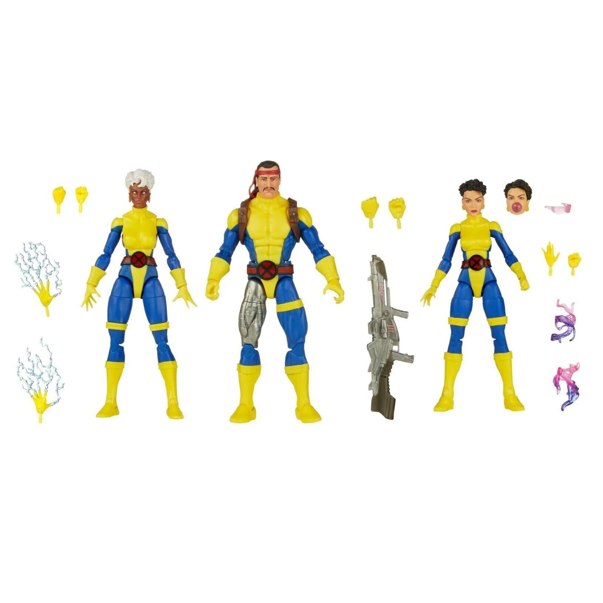 Marvel Legends X-Men 6 Inch Action Figure 3-Pack | Forge, Storm, & Jubilee