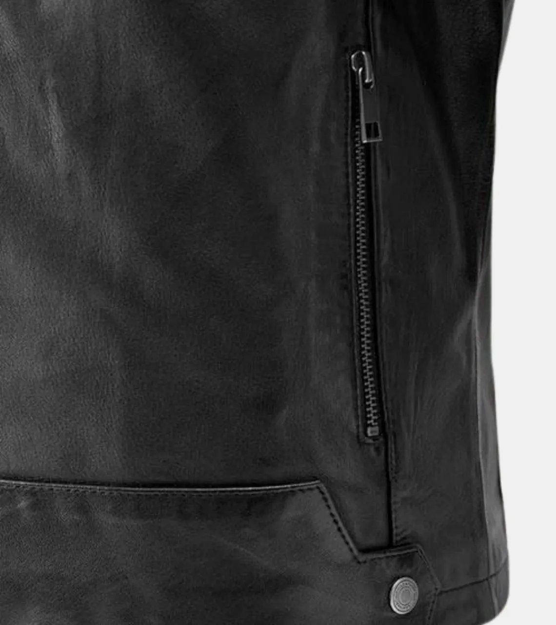 Maynard Men's Black Leather Jacket