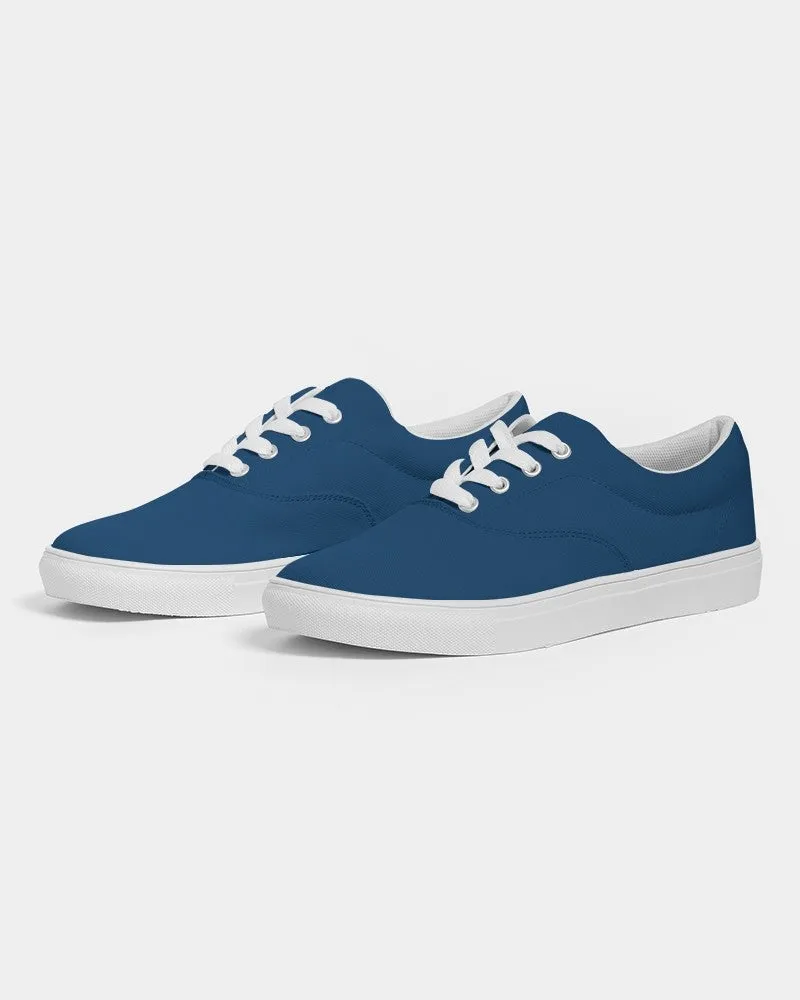 Medium Dark Blue Women's Canvas Sneakers | Women's | Medium Dark Pure Blue | C100M50Y0K60