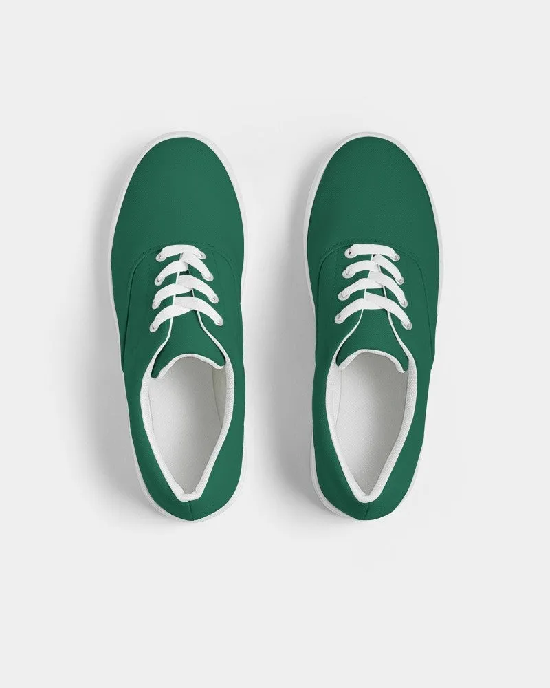 Medium Dark Cool Green Women's Canvas Sneakers | Women's | Medium Dark Pure Cool Green | C100M0Y75K60