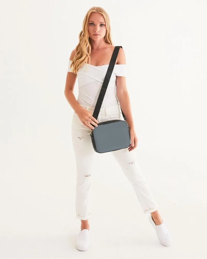 Medium Dark Cyan Gray Crossbody Bag | Medium Dark Pale Cyan Gray | C10M0Y0K60