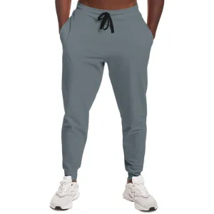 Medium Dark Cyan Gray Joggers | Unisex | with PLUS sizes | Medium Dark Pale Cyan Gray | C10M0Y0K60