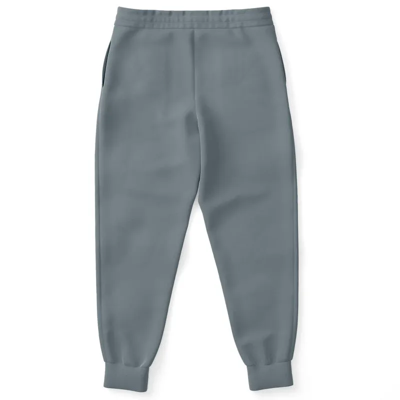 Medium Dark Cyan Gray Joggers | Unisex | with PLUS sizes | Medium Dark Pale Cyan Gray | C10M0Y0K60