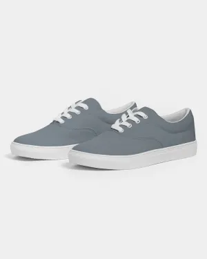 Medium Dark Cyan Gray Women's Canvas Sneakers | Women's | Medium Dark Pale Cyan Gray | C10M0Y0K60