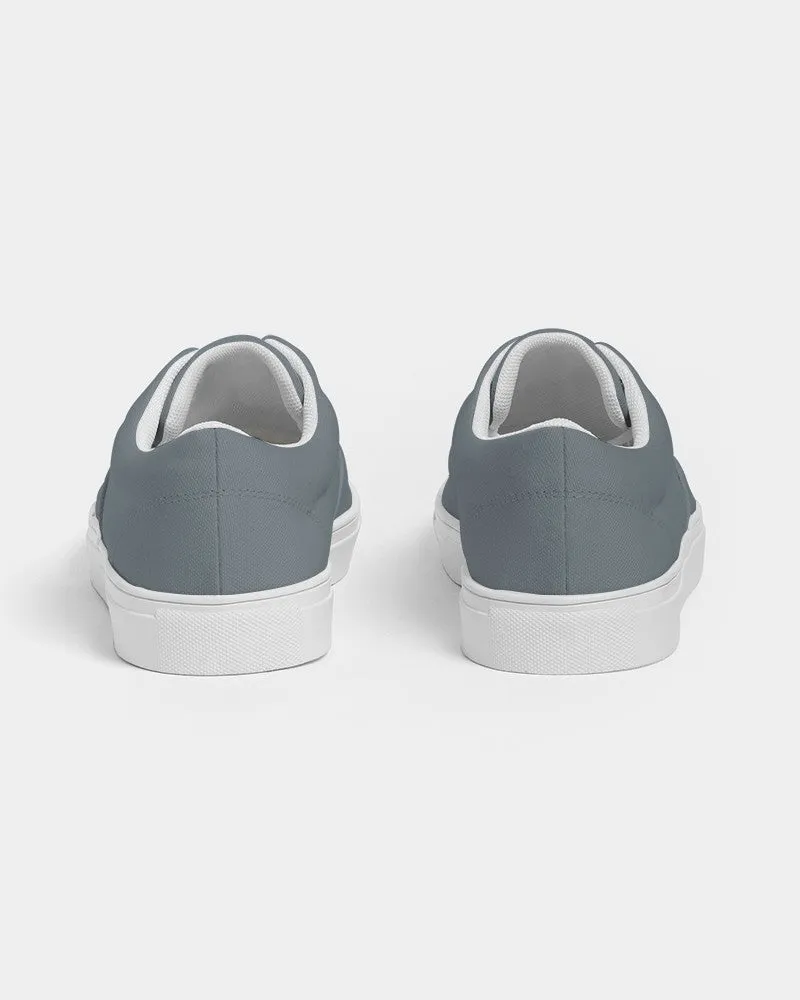 Medium Dark Cyan Gray Women's Canvas Sneakers | Women's | Medium Dark Pale Cyan Gray | C10M0Y0K60