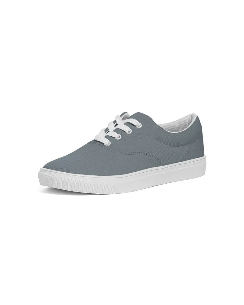 Medium Dark Cyan Gray Women's Canvas Sneakers | Women's | Medium Dark Pale Cyan Gray | C10M0Y0K60